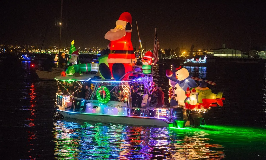 Decorated boats in San Diego
