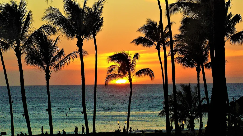 Sunset at Maui, Hawaii