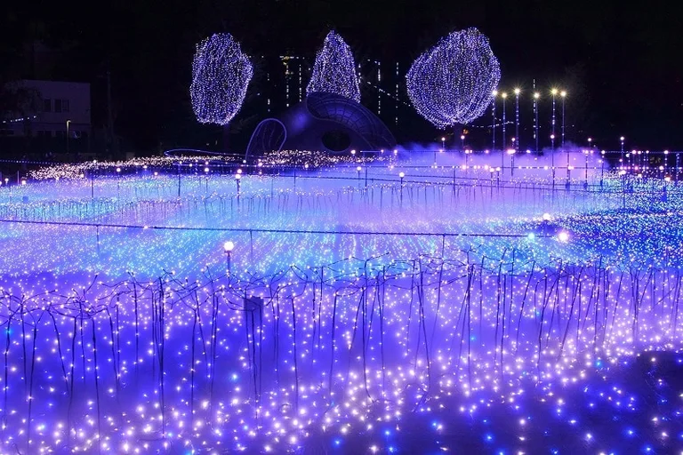 Illumination of Tokyo's starlight garden in winter