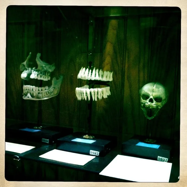An exhibit of skulls, Mütter Museum.