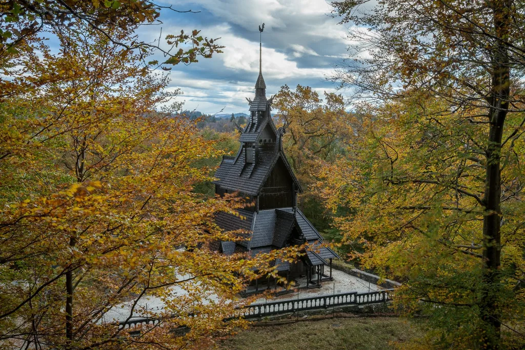 Fantoft Stave Church near Bergen