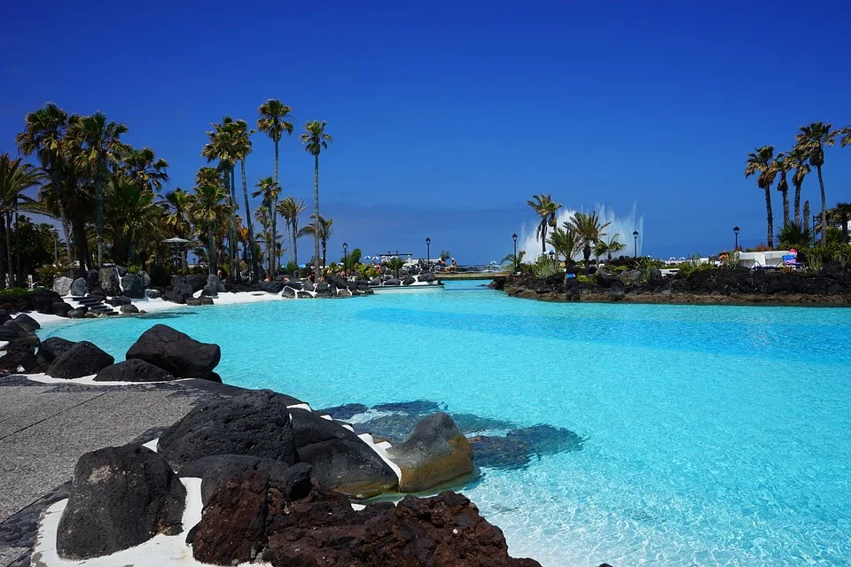Puerto de la Cruz in Tenerife, Spain