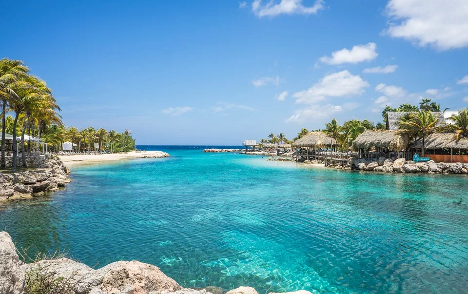 A Lagoon near the city of Willemstad in Curacao