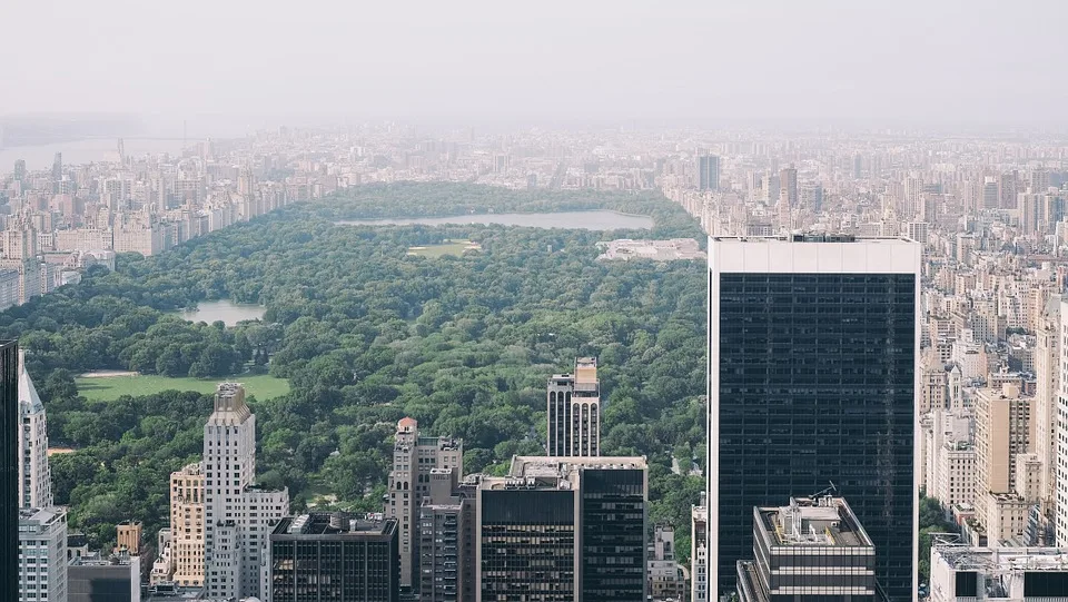 View of the Central Park in New York