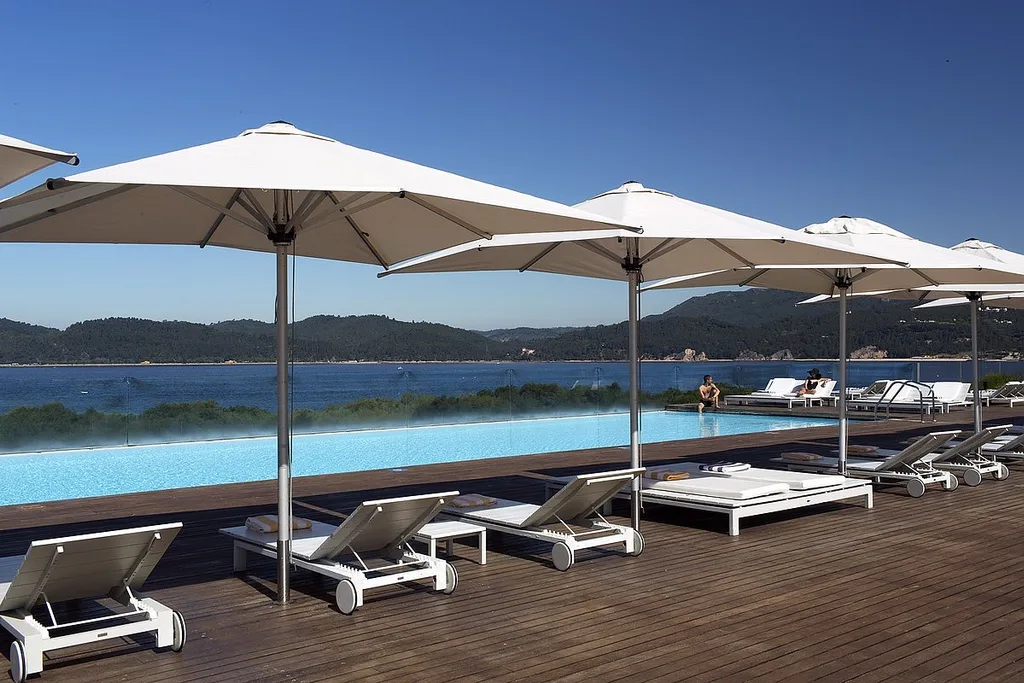 Outdoor pool of the Troia Resort in Grandola