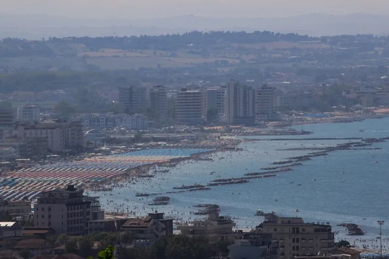 Cattolica Beach in Emilia-Romagna, Italy