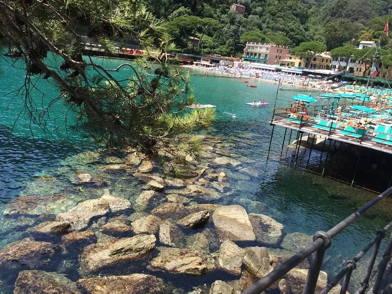 Paraggi Beach in Liguria, Italy