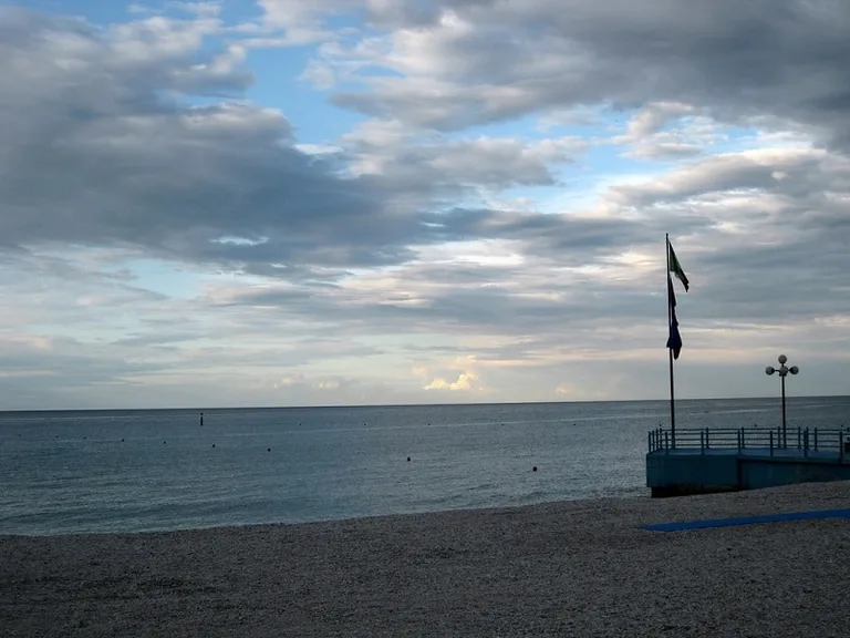 Marotta Beach in Marche, Italy