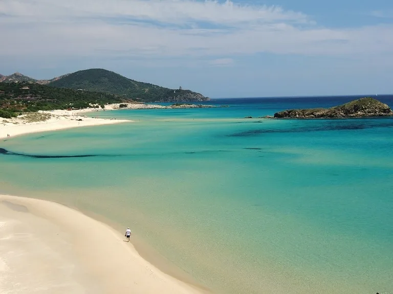 Chia Beach in Sardinia, Italy