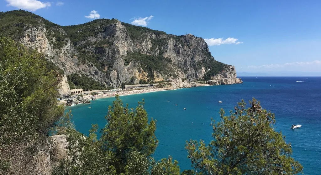 Turquoise water and sand at the Baia dei Saraceni
