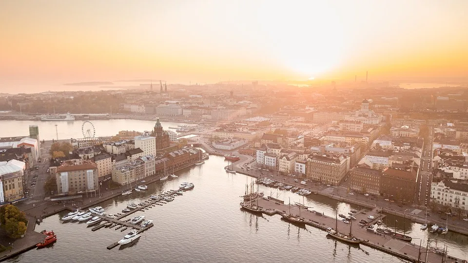 Panoramic view of Helsinki