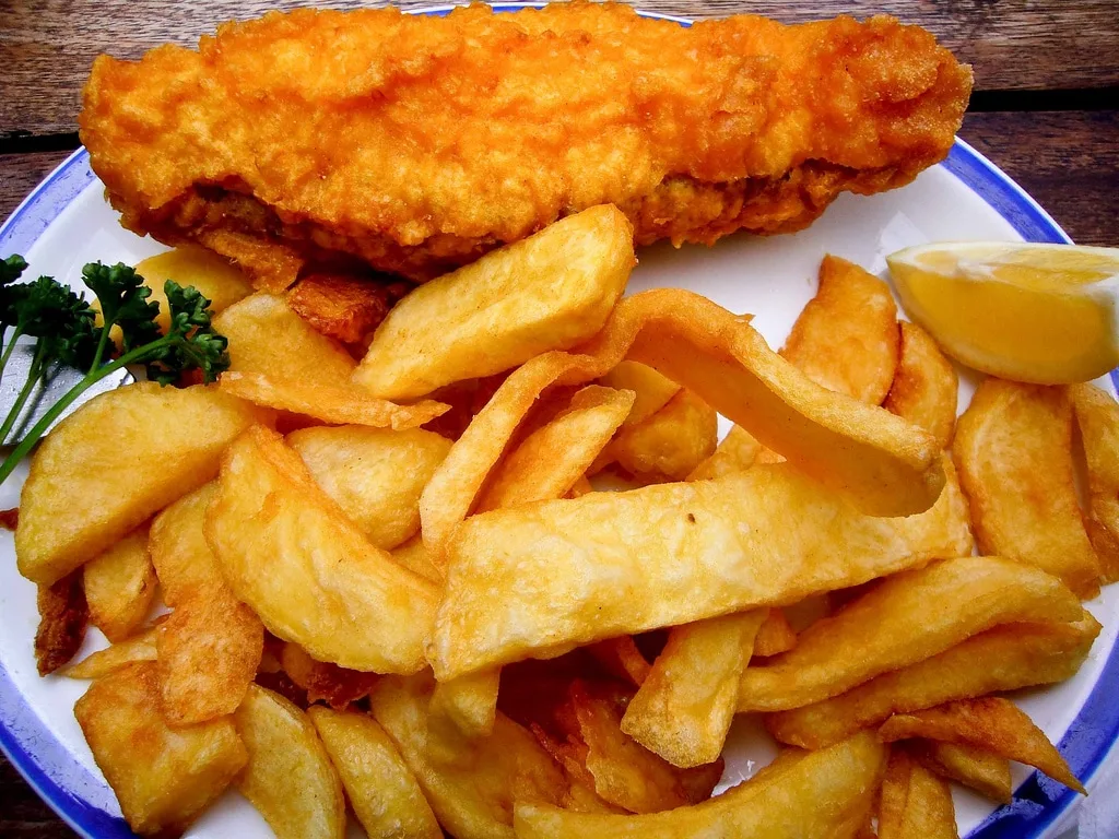 Famous Fish and Chips Dish