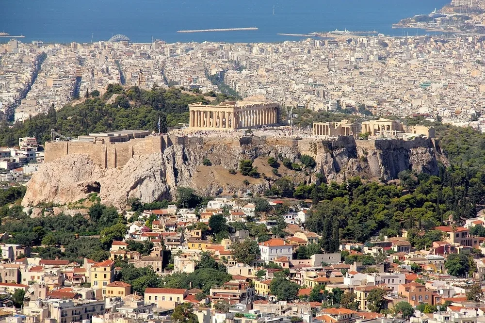 Athens, Greece overlooking the Panathenaic Stadium