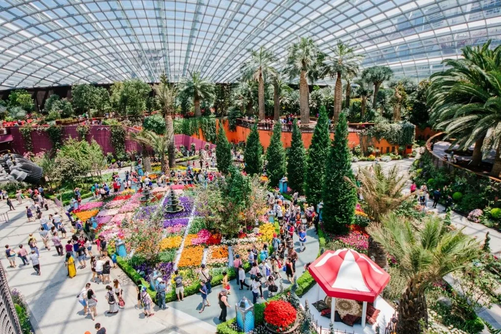 Gardens by the Bay Flower Dome at Daytime