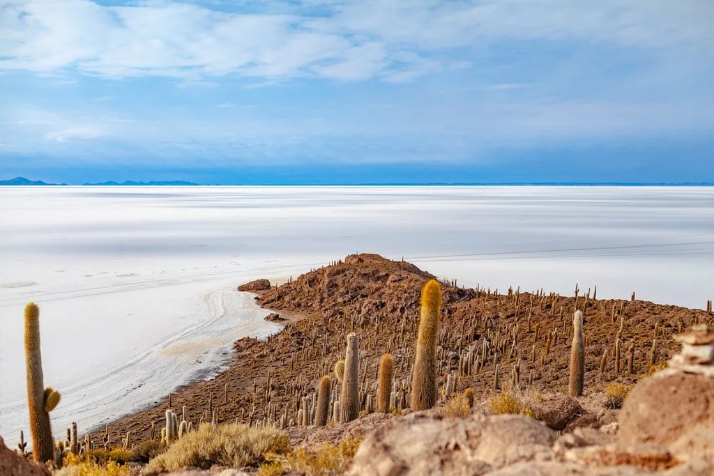 A stunning view of the Uyuni Salt Flat