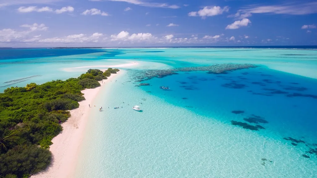 Other-worldly beach in the Maldives