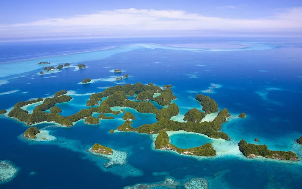 The islets of Palau archipelago