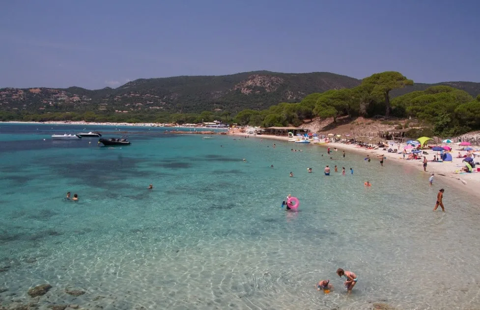 A sunny day at Palombaggia beach