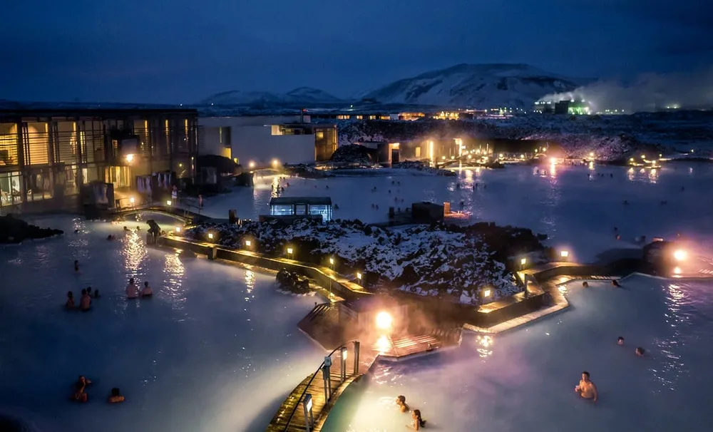 Blue Lagoon at Night