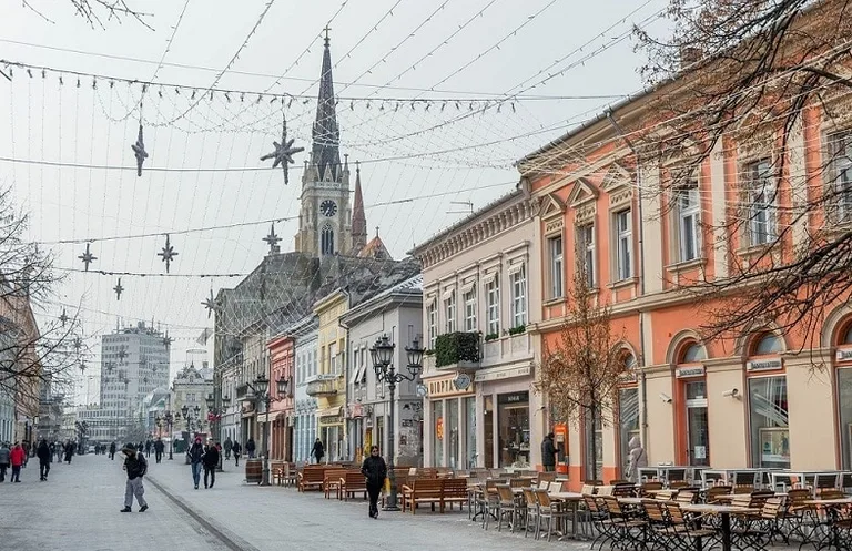Winter day in Novi Sad, Serbia