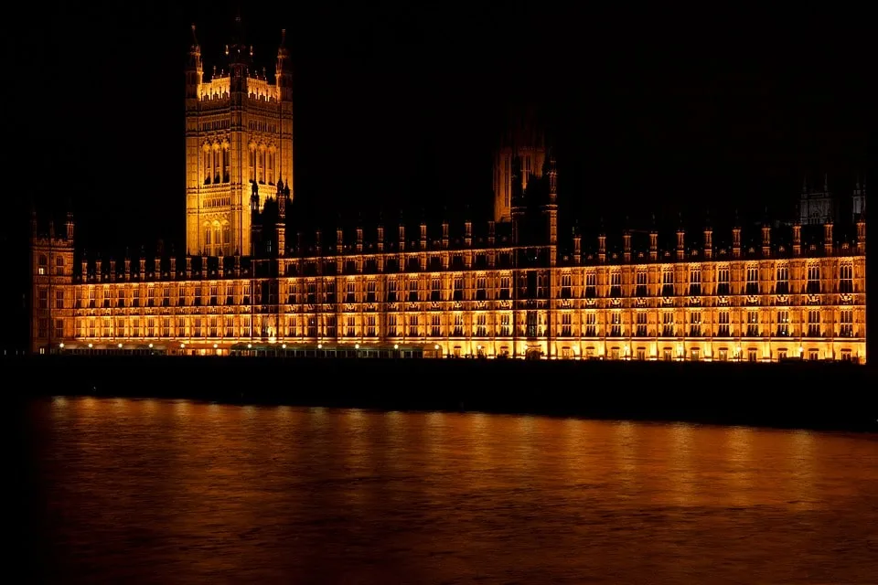 Houses of Parliament in Westminster, London