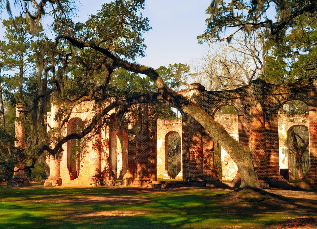 Ruins of Old Sheldon Church in Beaufort
