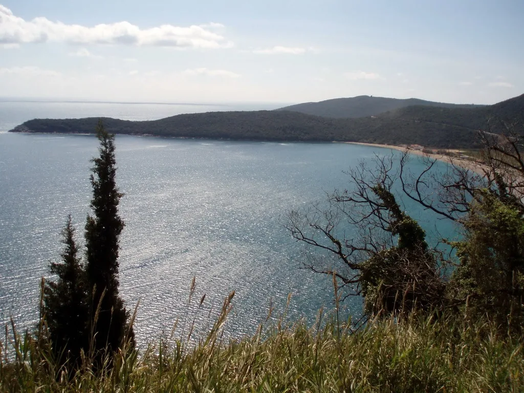 The Adriatic Sea at Jaz Beach, Montenegro