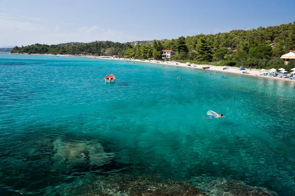 Amazing Koviou Beach in Sithonia, Greece