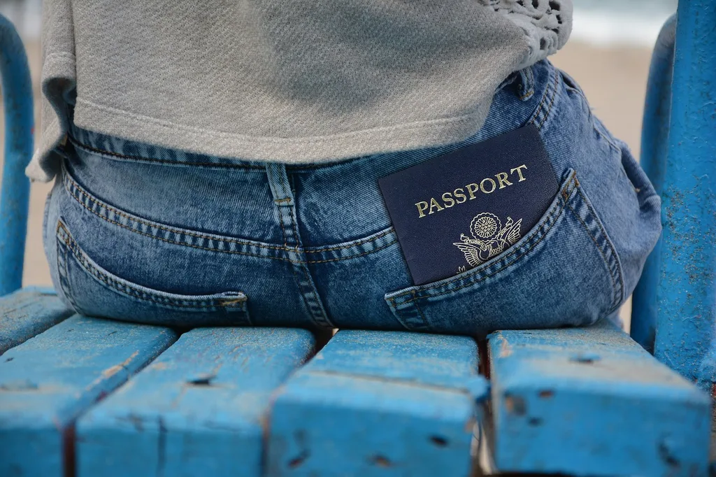 Visa and passport for traveling to Europe