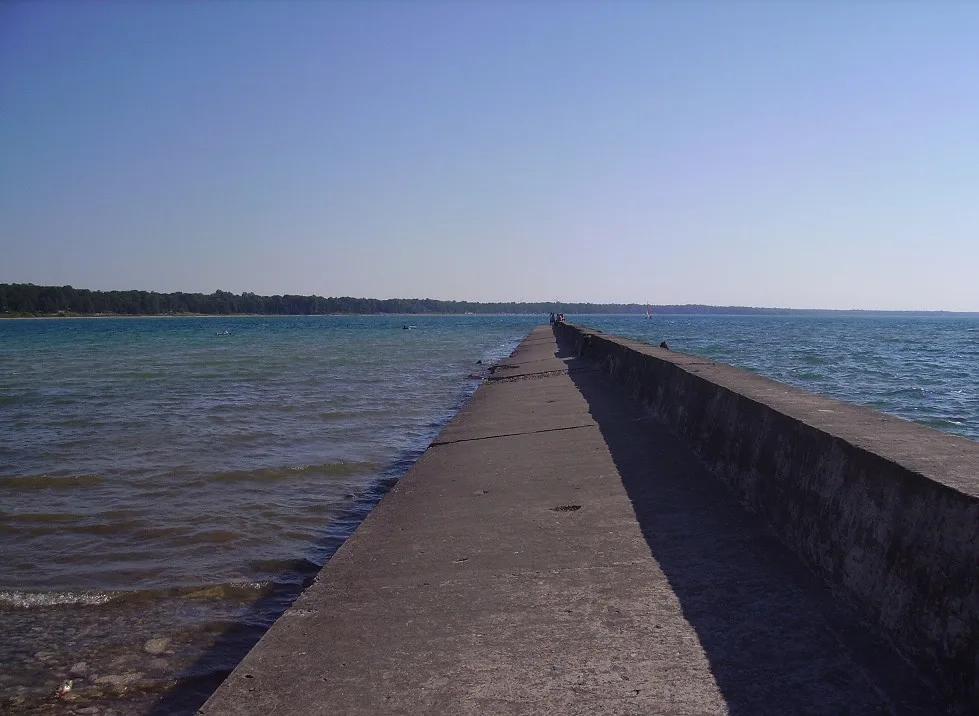 A Breakwall at Port Elgin, Ontario