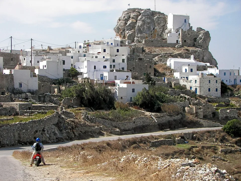 A Rustic Town on Amorgos Island