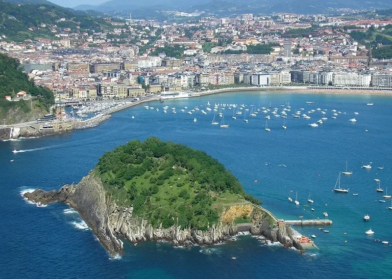A view of San Sebastian in Spain