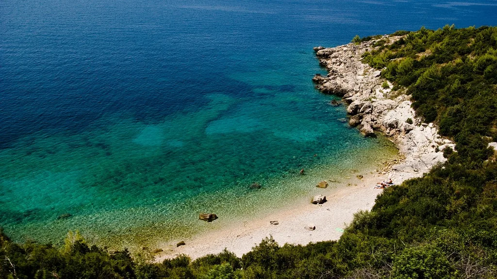 A hidden beach in Croatia is ideal for a honeymoon
