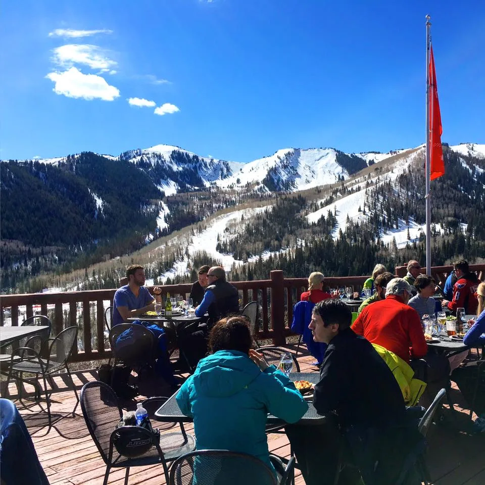 Patio of a restaurant in Park City