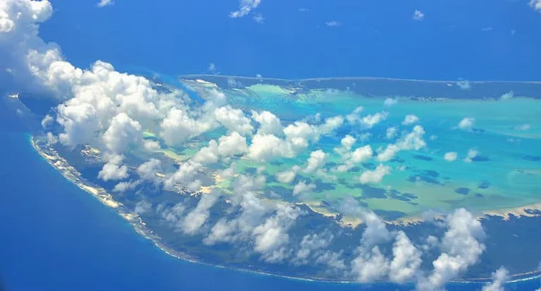 Seychelle island as seen from the top