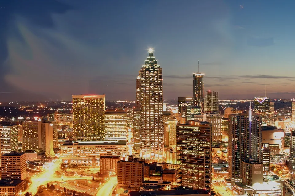 Atlanta Metropolis Area, Night Sky