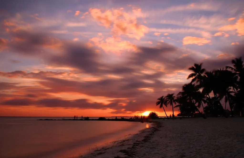 Sunset at Smathers Beach