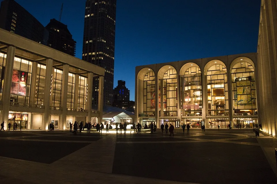 Lincoln Center Buildings at Night