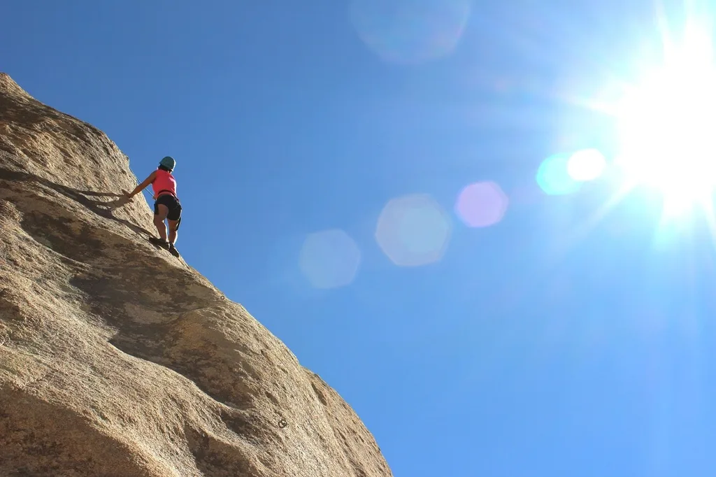 Climber on Vang Vieng, Laos