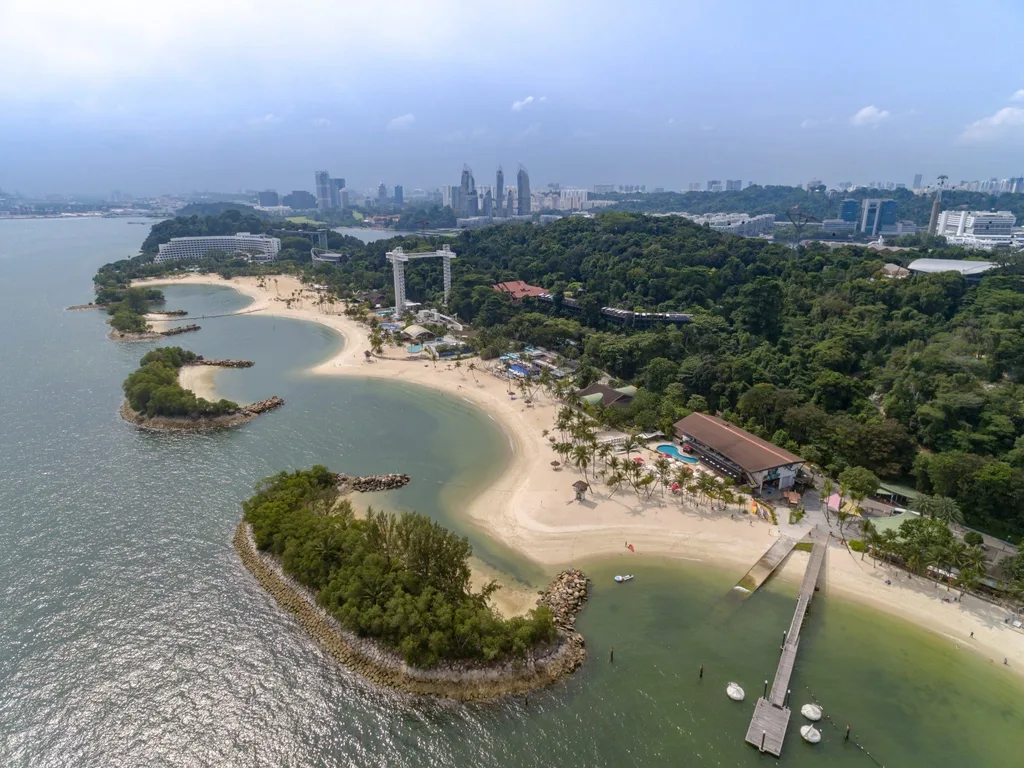 Siloso Beach Sentosa Island Singapore