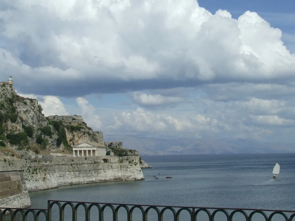 Corfu Fortress and Temple in Kerkyra