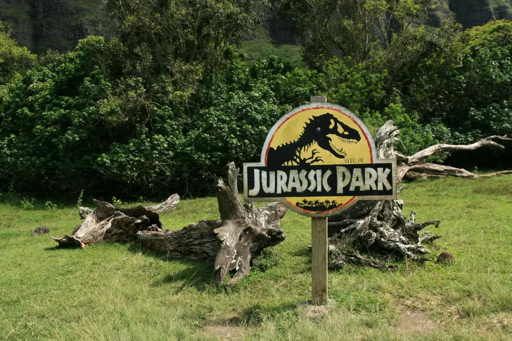 Jurassic Park sign