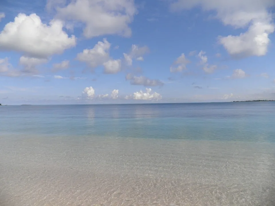 Pefect Beach at the Bahamas with Turquoise Waters