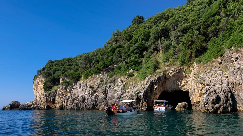 Exploring the caves of Paleokastritsa