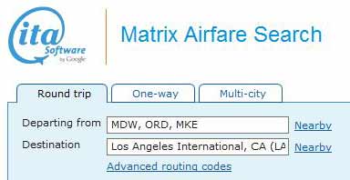 searching round trip flights from multiple destinations